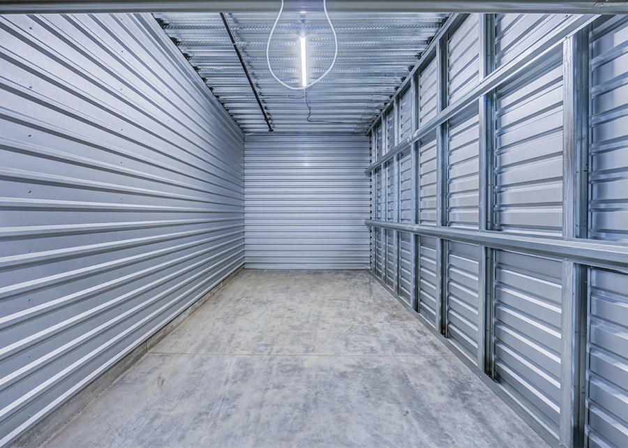 The interior of the storage units feature stainless steel walls and LED lights 
